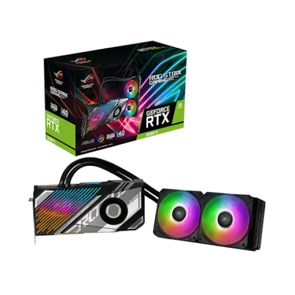 Card- màn -hình-Asus-ROG-STRIX-LC-RTX3090TI-24G-GAMING- 24GB- GDDR6X- (90YV0HC2-M0NA00)